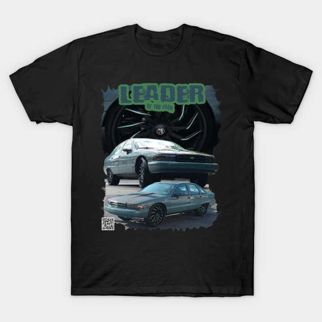 91 Caprice Green Leader of the Pack T-Shirt by Black Ice Design